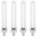4 Pcs 9w U-shaped 365nm Nail UV Lamp Bulb Tube Light for Nails Bulbs Phototherapy Machine Ultraviolet