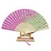 lsiaeian Floral Hand Fan Chinese Vintage Style Folding Fan Silk Handheld Fan Foldable Bamboo Framed Foldable Fan Fabric Silk Fans with Elegant Tassel Decorative Folding Fans for Women Party