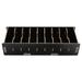 Wooden Compartment Box 2pcs DIY Wood Box Black Wooden Drawer Organizer Bill& Mail File Organizer with Divider for Office Living Room Kitchen