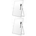 2pcs Dry Erase Whiteboard Magnetic Dry Erase Board Useful Double Sided with Stand White Board Planner Reminder for Office