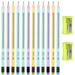 1 Set of Pencils with Pencil Sharpeners Triangle Shaped Pencils for Preschool Kids Children Writing Sketching Drawing