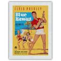 Elvis Presley in Blue Hawaii - Vintage Film Movie Poster by Rolf Goetze c.1961 - Japanese Unryu Rice Paper Art Print (Unframed) 12 x 16 in