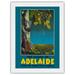 Lights of Adelaide Australia - Eucalyptus Tree - From the Mount Lofty Ranges - Vintage Travel Poster by McClean c.1930s - Japanese Unryu Rice Paper Art Print (Unframed) 18 x 24 in