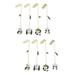 8 Pcs Hanging Page Marker Clip-on Bookmarks Panda Pendant Bookmark Metal Page Marker