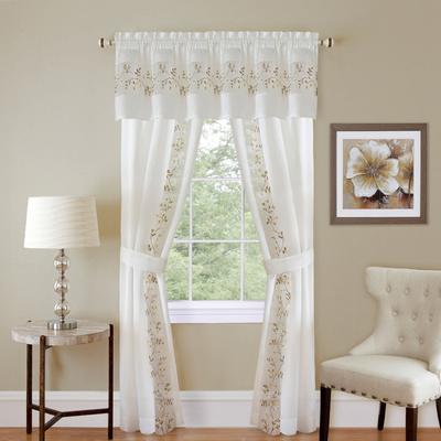 Wide Width Fairfield 5 Piece Window Set by BrylaneHome in White (Size 55