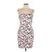 Shein Casual Dress - Bodycon: Pink Grid Dresses - Women's Size Large