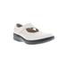 Women's Golda Mary Jane Flat by Propet in White Onyx (Size 6 1/2 M)