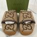 Gucci Shoes | Gucci Jumbo Gg Slide Sandals | Color: Cream/Tan | Size: 39eu