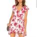 Free People Dresses | Free People French Quarter Floral True Wrap Dress | Color: Pink/White | Size: Xs