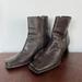 Nine West Shoes | Brown Leather Nine West Square Toe 2" Boots | Color: Brown | Size: 8