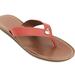 Coach Shoes | Coach Women's Ellis Thong Sandal Orange Leather 5b | Color: Brown/Orange | Size: 5