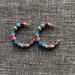 J. Crew Jewelry | J. Crew Colorful Beaded Hoop Earrings | Color: Blue/Pink | Size: Os