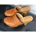 Coach Shoes | Coach Mule / Clogs High Wooden Heel Brown Leather Sz 6.5 | Color: Brown | Size: 6.5