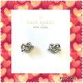 Kate Spade Jewelry | Kate Spade Earrings Loves Me Knot ~ Silver Stud Earrings ~ New | Color: Silver | Size: Os