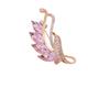 Jewelry Brooch for Women's Alloy Flower Crystal Brooch High-end Exquisite Brooch Silk Scarf Buckle Gem Brooch