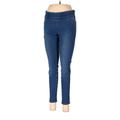 Old Navy Jeggings - Mid/Reg Rise: Blue Bottoms - Women's Size 6 Petite - Stonewash