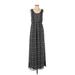 Madewell Casual Dress Scoop Neck Sleeveless: Gray Dresses - Women's Size 4