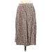 Nine West Casual Skirt: Brown Leopard Print Bottoms - Women's Size X-Small