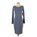 Lularoe Casual Dress - Sheath: Blue Color Block Dresses - New - Women's Size Small