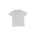Crewcuts Short Sleeve Polo Shirt: Silver Print Tops - Kids Girl's Size 6