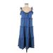 J.Crew Casual Dress - DropWaist: Blue Dresses - Women's Size Small