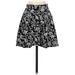 LA Hearts Casual Mini Skirt Mini: Black Floral Bottoms - Women's Size Small