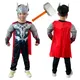 Costume Muscle Smile Hero pour enfants Thor Cosplay combinaison masque marteau vêtements