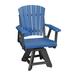 Rosecliff Heights Careem Outdoor Dining Chair Plastic/Resin in Blue/Black | 39 H x 20 W x 20 D in | Wayfair 11CC400EB4DF44B38377F04952511AD2