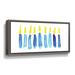 The Holiday Aisle® Abstract Hanukkah Lights On Canvas by Yass Naffas Designs Print Canvas in Blue | 12 H x 24 W x 2 D in | Wayfair