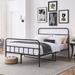 Ebern Designs Izolda Metal Spindle Bed Metal in Black | 47.4 H x 62 W x 82.8 D in | Wayfair 07BF9EE6EEDF44DAACFA3C0AB4AAE562
