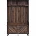 Alcott Hill® Chenee Hall Tree w/ Bench & Shoe Storage Wood in Brown | 65.13 H x 40.23 W x 17.83 D in | Wayfair BA76497BCB4D4F68A19D0F16AEFA1E70