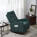 Living Room Chair - Gemma Violet Accent chair TV Chair Living room Chair Lazy Recliner Leisure Sofa High Back Armchair, in Brown/Green | Wayfair