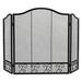 Winston Porter Brynnlee 3 Metal Panel Fireplace Screen Iron in Gray | 31 H x 50 W x 1 D in | Wayfair 66D675EA63AB428793D49377028B1E08