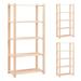 Rebrilliant Storage Rack Shelving Unit Storage Shelf 5-Tier Solid Pinewood 551.2 lb Wood in Brown | 66.9 H x 31.5 W x 15 D in | Wayfair