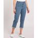 Blair Women's DenimEase™ Back Elastic Girlfriend Cropped Jeans - Denim - 12P - Petite