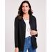 Blair Women's Essential Button Front Jacket - Black - L - Misses