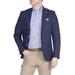 Solid Notch Lapel Linen Blend Sport Coat