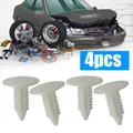 4 pezzi universale bianco auto auto nylon 6-7mm foro parafango paraurti tappi fori targa anteriore copertura spina accessori interni auto