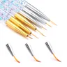 Pennello per unghie 3 pezzi Set di penne per pennelli per Gel UV Set di pennelli per Gel UV