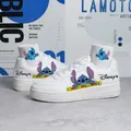 Disney New Lilo & Stitch Print scarpe sportive scarpe da Tennis coppia scarpe bianche Cartoon Mickey