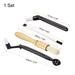 Coffee Machine Brush Kit Nylon Head Washable Dusting Tool White Black Wood Color - White/Black/Wood Color