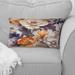 Designart "Beige And Purple Cottage Flowers Composition" Floral Printed Throw Pillow