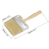 Staining Paint Brush for Walls 3.9" Width 1.2" Double Thick Bristle - Yellow - 3.9" x 1.2"