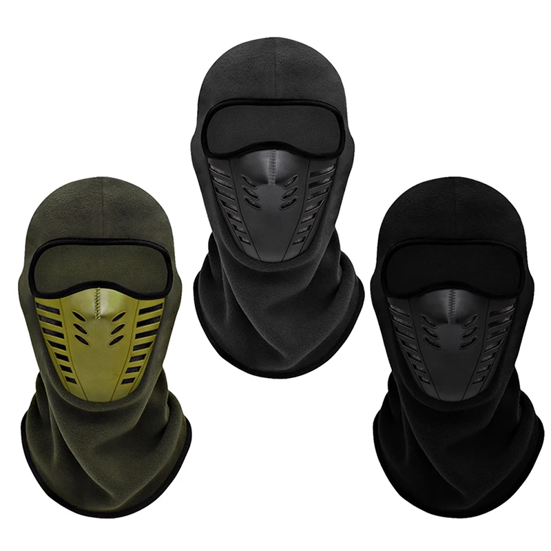 Motorradmaske Fleece Thermo-Gesichtsmaske Warm halten Moto Reiten Sturmhaube Motorrad Biker Winter Winddichte Skimaske Männer Frauen Image