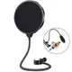 Doppelschicht-Studiomikrofon-Pop-Filter Flexibler Windschutz Schall filter Maske Mikrofons child für