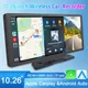 Universal 10 26 Zoll 4k 1080p Wireless Carplay Wireless Android Auto GPS Navi mit HD Rückfahr kamera