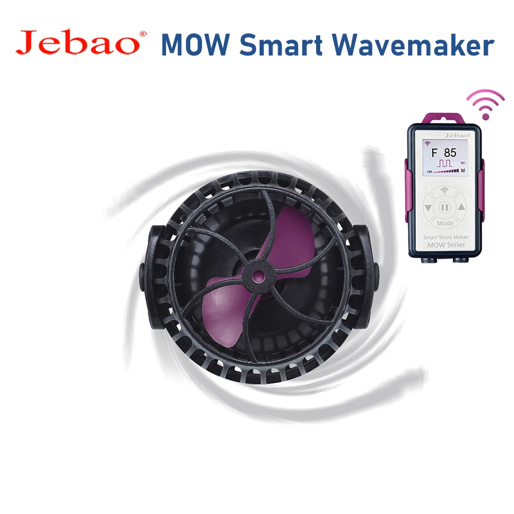 Jebao MOW Series Smart WiFi Aquarium Wasserwellenherstellerpumpe mit LCD-Display-Controller für Aquarien Image