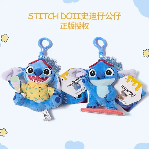 Disney Stitch Spielzeug Geschichte Kawaii Plüsch Puppe Cartoon Anime Stofftier Schlüssel bund