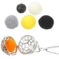 Essential Oil Diffuser Necklace Aromatherapy Pendant Chain Locket Necklace with 5PCS Refill Pads Balls for Valentines Day Birthday Mother Day Gift Silver