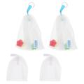 4 Pcs Cleanser Foaming Net Bar Soap Face Cleaning Nets Soap Foaming Bags Natural Soap Øœ Loofah Pouch Face Cleaning Tool